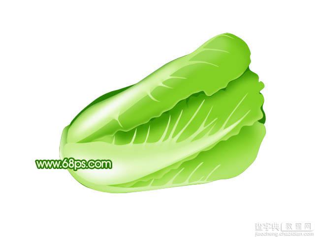 Photoshop打造一棵逼真而新鲜的白菜28