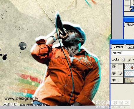 Photoshop 个性的潮流音乐海报8