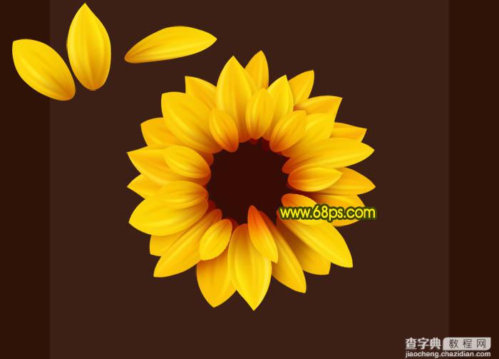 Photoshop打造漂亮的向日葵花朵26
