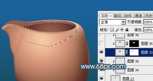 Photoshop设计制作一个逼真精致的陶瓷茶壶24