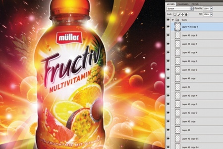 Photoshop制作绚丽的饮料宣传海报20