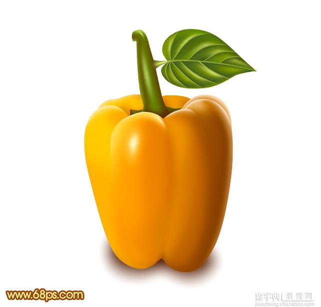 Photoshop设计制作出一个逼真漂亮的橙色甜椒1