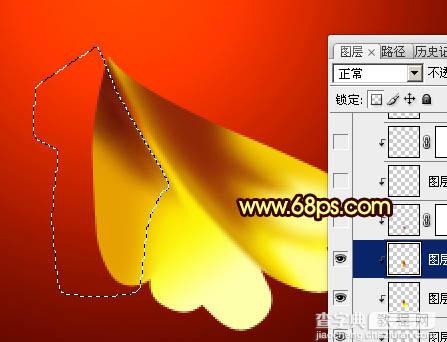 Photoshop打造非常华丽的金色牡丹16