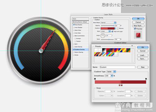 photoshop制作出精美的圆形仪表指针图标教程11