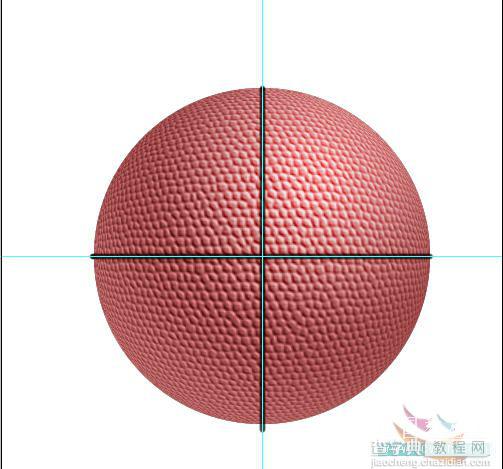 photoshop 滤镜制作逼真的牛皮篮球15