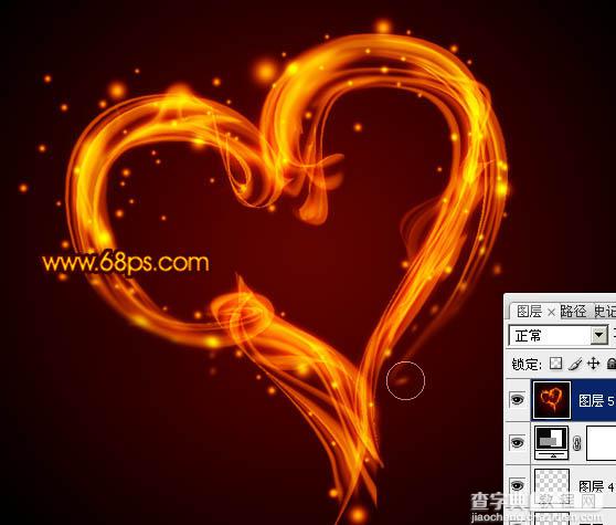 Photoshop为情人节打造出漂亮的火焰心形效果28