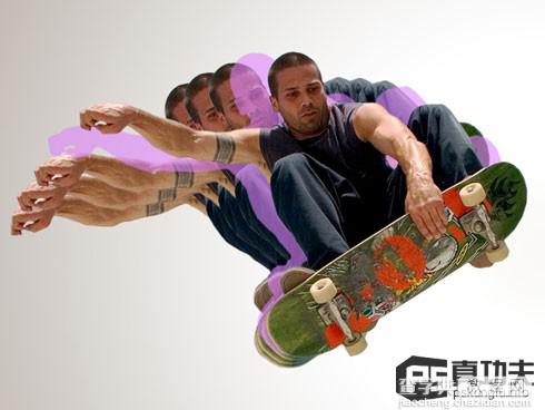Photoshop 绚丽动感的滑板运动海报10
