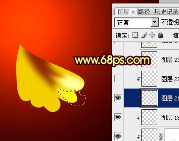 Photoshop打造非常华丽的金色牡丹10