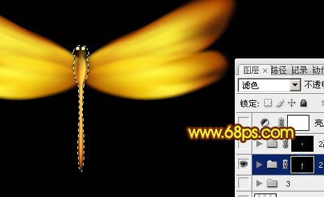 Photoshop设计打造出一只漂亮逼真的金色蜻蜓25