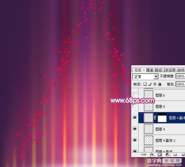 Photoshop设计制作梦幻的彩色光斑圣诞树33