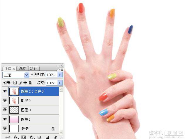 Photoshop使用另类方法给手抠图20