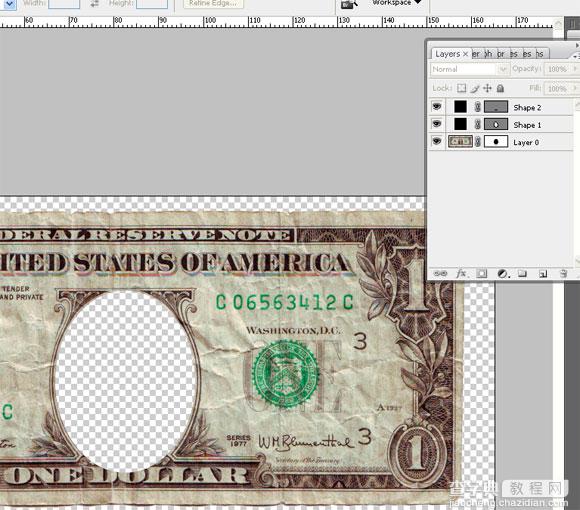 Photoshop将自己的头像印到钞票上的教程5
