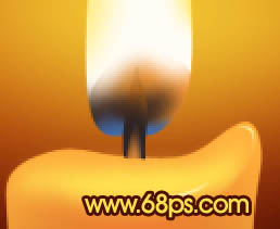 Photoshop打造简单的蜡烛与火焰24