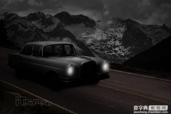 Photoshop打造夜间无人驾驶的汽车效果22