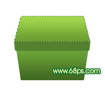 Photoshop 制作一个漂亮的绿色礼品盒6