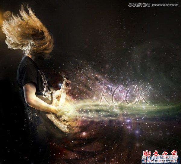 Photoshop设计制作出炫彩的音乐主题海报33