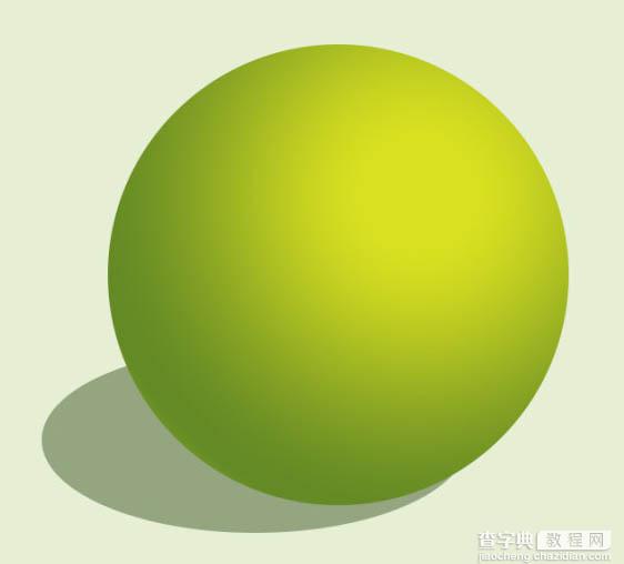 Photoshop制作一个毛茸茸的草绿色网球图标8