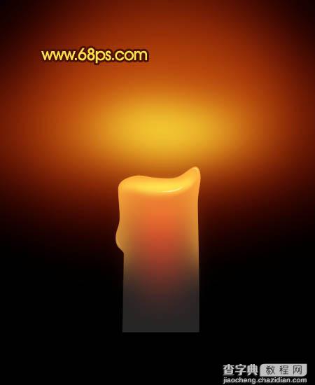 Photoshop打造简单的蜡烛与火焰15