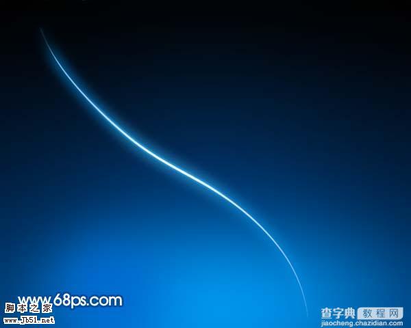 Photoshop 一张简洁的蓝色光影壁纸13