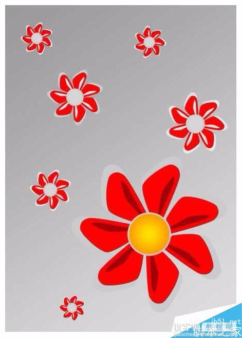 用ps制作一副漂亮的立体红色花朵8