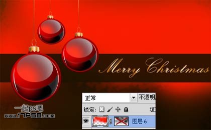 photoshopCS5制作红色的圣诞壁纸效果34