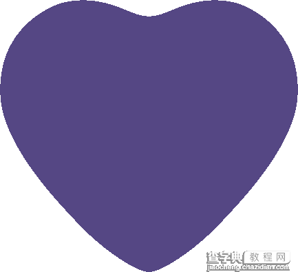 Photoshop设计制作光滑的立体紫色心形宝石3