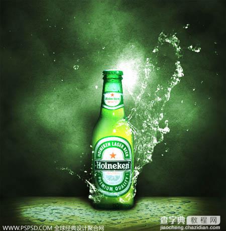 Photoshop制作超酷的动感啤酒海报30