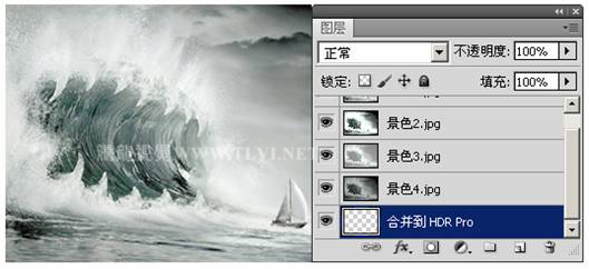 Photoshop CS5下合并到HDR Pro命令4