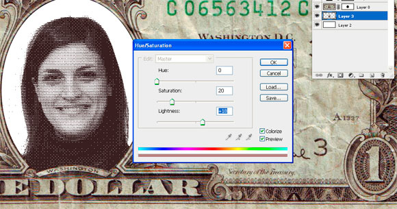 Photoshop将自己的头像印到钞票上的教程12