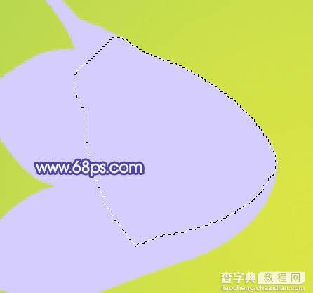Photoshop 制作一支漂亮的蓝紫色花朵6
