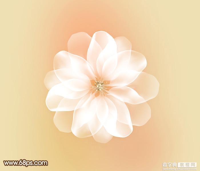 Photosho打造非常梦幻的白色高光花朵1