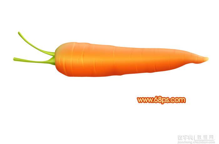 Photoshop设计制作一个逼真的新鲜胡萝卜29
