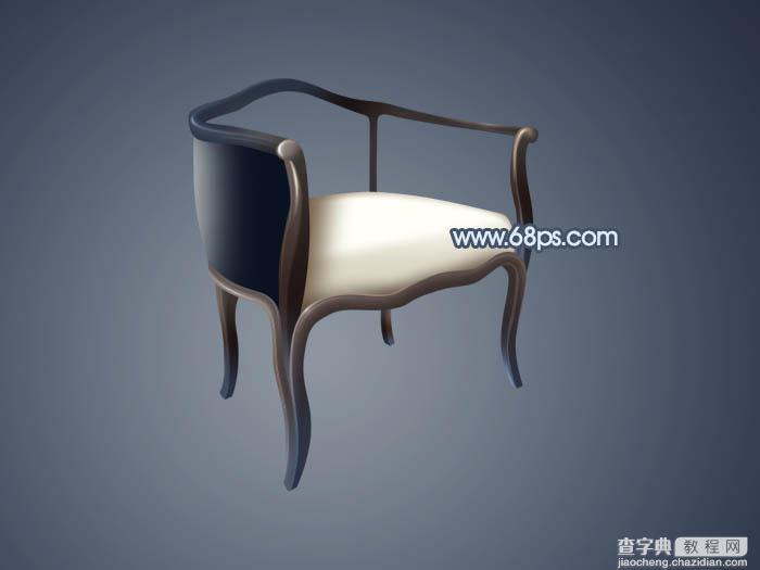 Photoshop设计制作出逼真的古典木质沙发椅子34