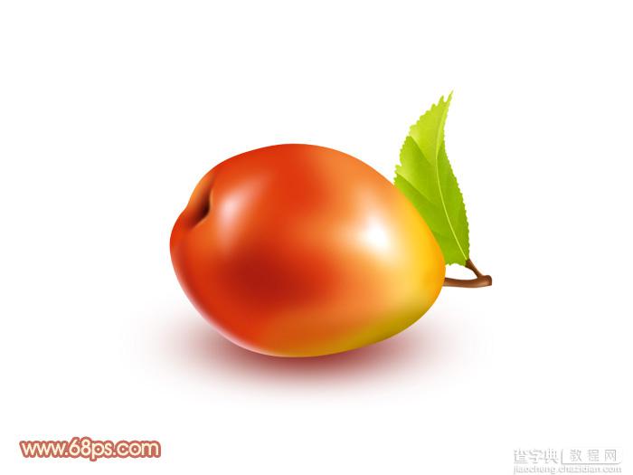 Photoshop设计制作出一个颜色鲜艳漂亮的红梨1