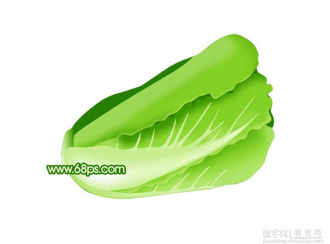 Photoshop打造一棵逼真而新鲜的白菜25