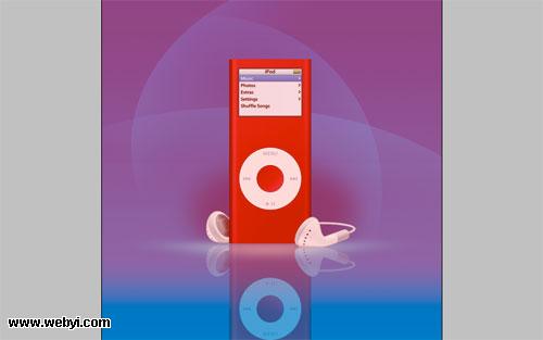 Photoshop 简洁时尚的Ipod平面广告21