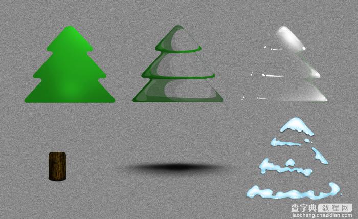 photoshop设计绘制出简单可爱的圣诞树 原创教程5