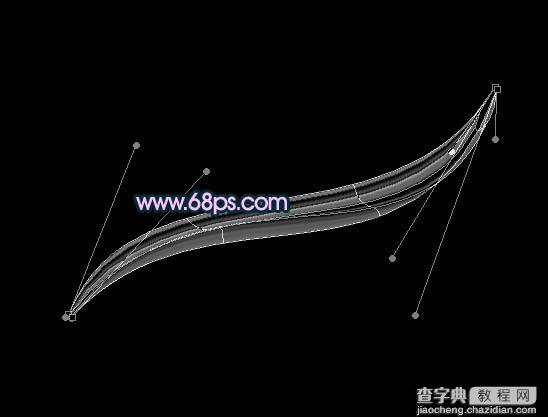 Photoshop将打造出非常奇幻的淡紫色光丝翅膀效果9