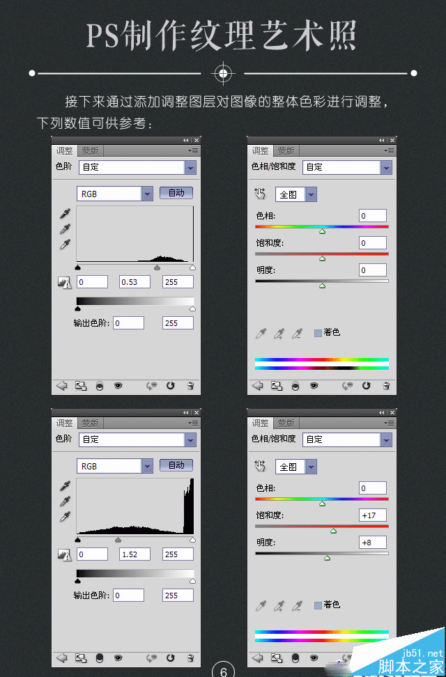 PS制作纹理艺术人像照片效果教程7