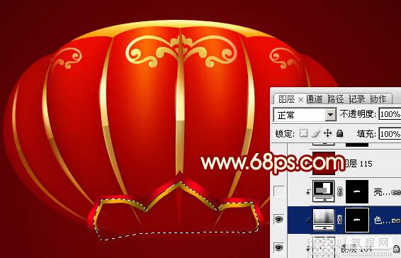 Photoshop设计制作喜庆的新春大红灯笼34