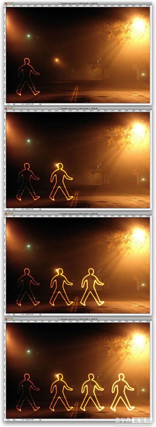 photoshop制作人物炫彩夺目的光影涂鸦光线教程8