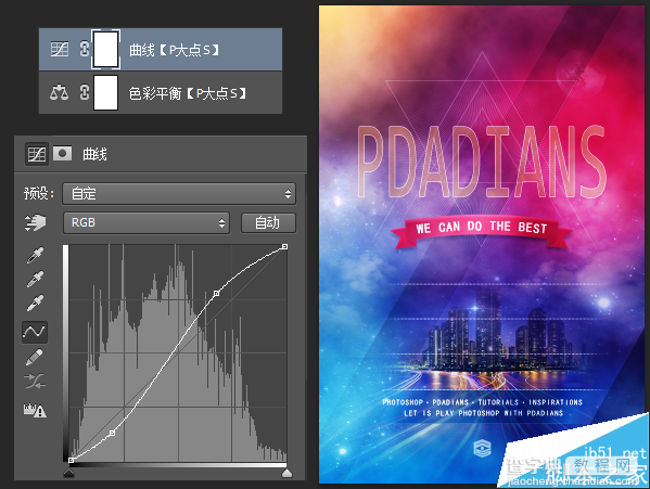 PS打造时尚炫彩艺术海报教程24