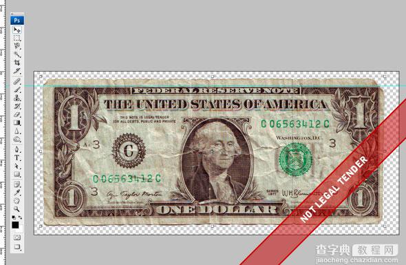 Photoshop将自己的头像印到钞票上的教程2