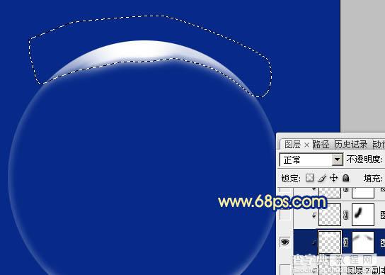 Photoshop打造漂亮的白色气泡效果教程8