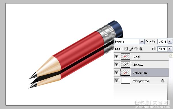 PS鼠绘质感红色铅笔图标25