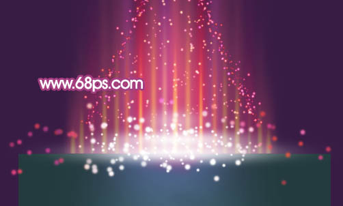 Photoshop设计制作梦幻的彩色光斑圣诞树38