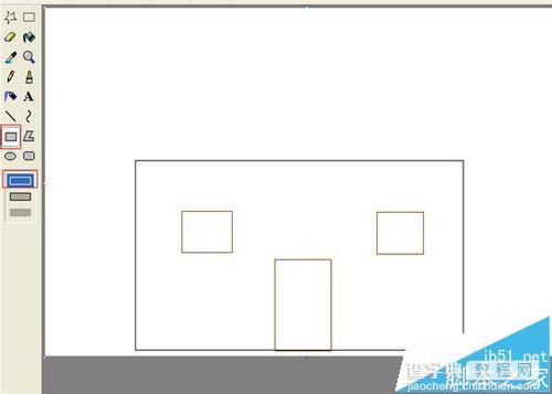 微软画图软件怎么绘制一座小房子?5