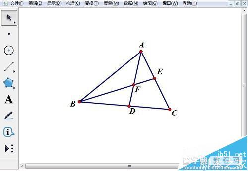 几何画板怎么快速绘制出三角形内心?4