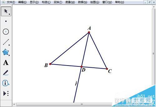 几何画板怎么快速绘制出三角形内心?2