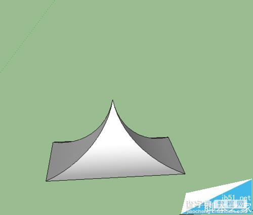 sketchup怎么绘制曲面屋顶?1